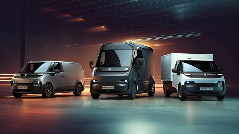 Renault рассекретила новые фургоны Goelette, Estafette и Trafic с маневренностью как у Clio